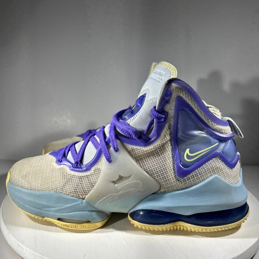 Nike Lebron XIX 19 Aura GS Youth Boys Size 7 7Y Basketball Shoes Sneakers Easter
